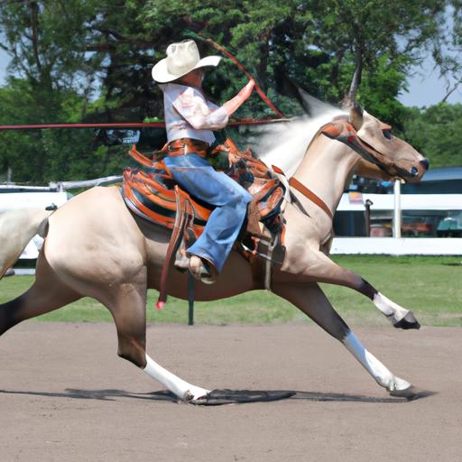 Participants captivate the audience with their showmanship skills in American hobby horse competitions.