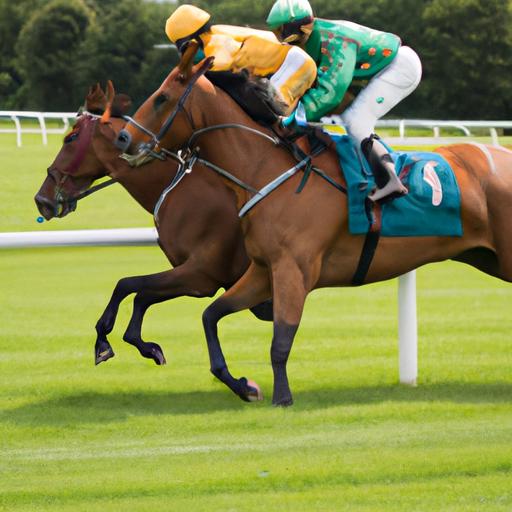 Witness the perfect harmony of horse and jockey at Pontefract races