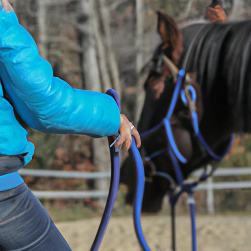 The horse training aid bungee facilitates effective communication between the rider and the horse.