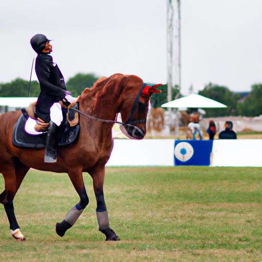 A talented horse and its rider competing for glory at the ECR Horse Competition