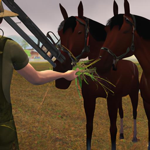 Proper feeding is essential to maintain the health of your horses in Farming Simulator 22