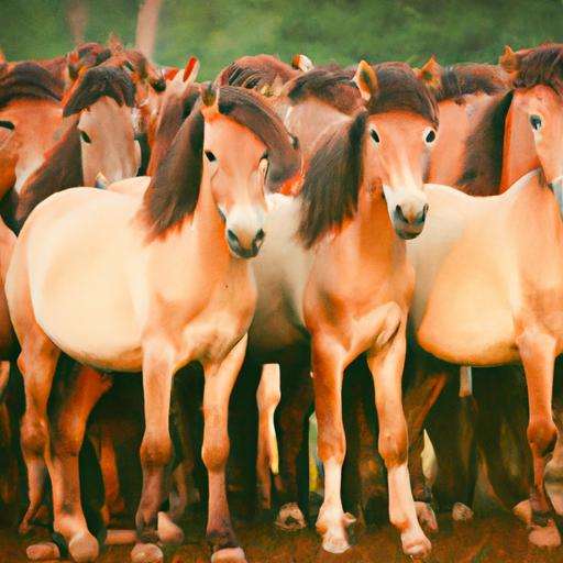 Chinese horse breeds standing united, highlighting the need to protect and appreciate their distinctive qualities for future generations.