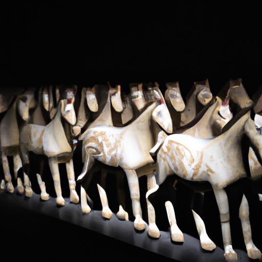 A mesmerizing photograph capturing the beauty of horses in art