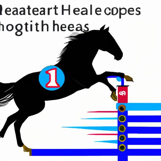 A horse's heart racing as it overcomes a challenging jump.