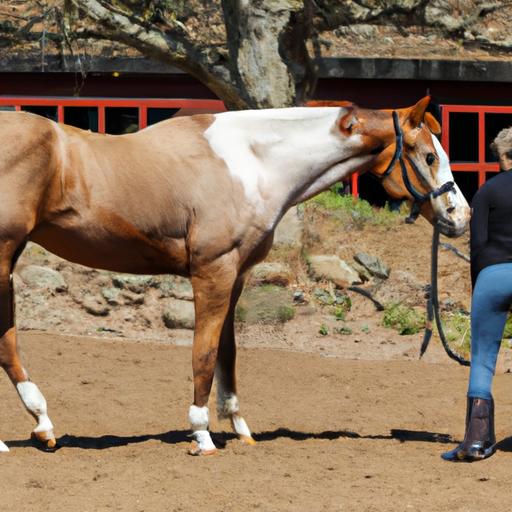 Establishing effective communication in horse training with natural horsemanship.
