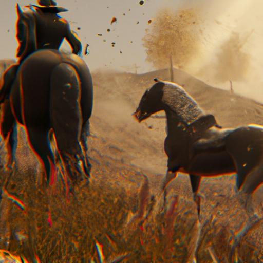 Experience the thrill of riding a powerful War Horse in Red Dead Redemption 2