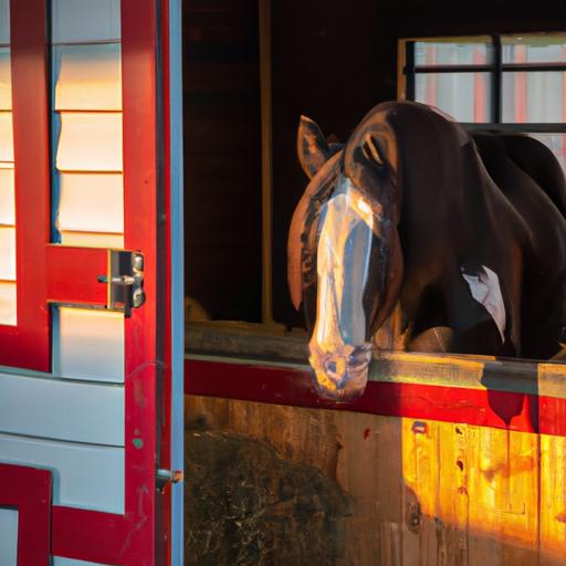 A trainer addressing behavioral challenges with a Clydesdale horse.