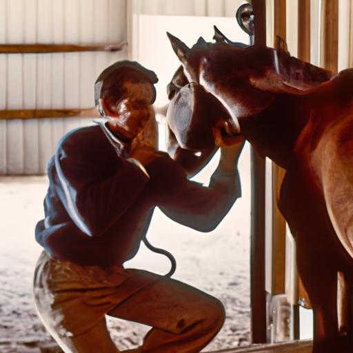 René Allard building a strong bond with a horse through effective communication.