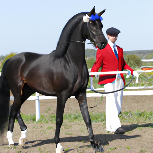 A rider showcasing elegance and style with the Charlie 1 Horse Competition Hat during a dressage competition.