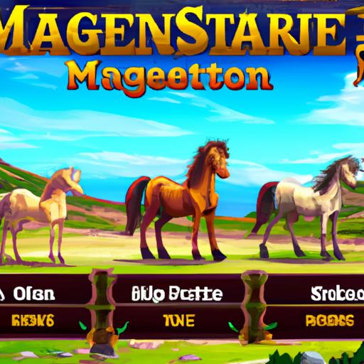 A player bonding with a rescued wild mustang in a thrilling horse game adventure.