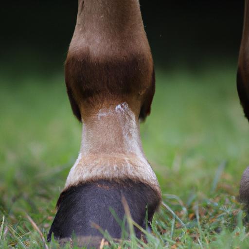 A hoof affected by insulin resistance, displaying signs of laminitis.
