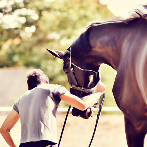 A horse and rider bonding through positive reinforcement during KR Horse Training.