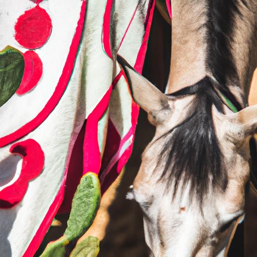 Cactus Cloth Horse Grooming