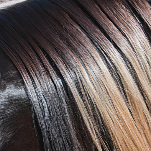 The stunning results of using ultra horse grooming products on a horse's mane and tail.