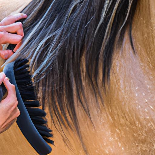 Brushing a horse's mane is crucial for maintaining its cleanliness and appearance.