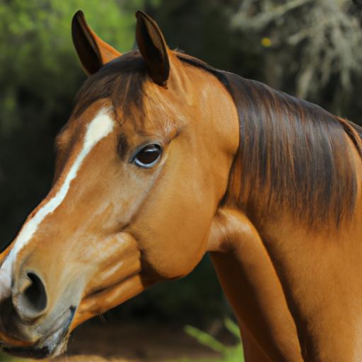 Beauty and strength combined in the stunning features of an elite Iberian sport horse.