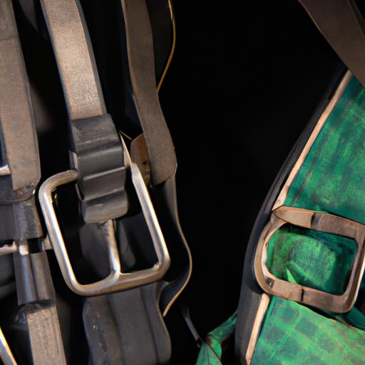 A rider confidently carries their equestrian tack pack, ready for a thrilling ride.