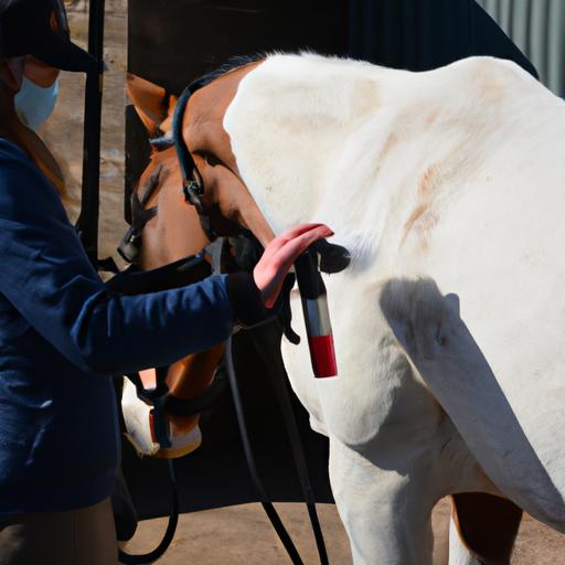 Rider showcasing the importance of high-quality grooming tools for horse care.