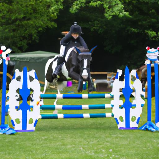 The agility and grace of the young competitors are on full display as they soar over obstacles with their hobby horses at the hobby horse competition UK 2023.