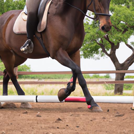 Experience the artistry of cadence training as this horse effortlessly clears the ground pole.