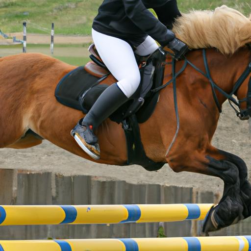 Witness the remarkable bond between rider and horse as they conquer obstacles at the Icelandic Horse Competition.