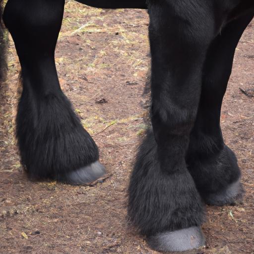 Miniature horse showcasing their sport boots during a dressage performance.