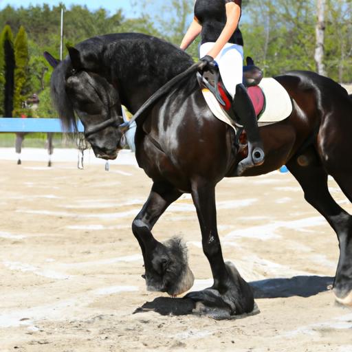 A well-trained horse performing flawlessly due to effective training methods.