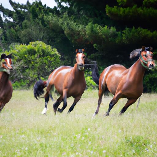 Feel the exhilaration as a herd of New Zealand sport horses showcases their speed and power in a picturesque landscape.
