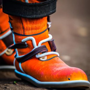 Orange Horse Sport Boots