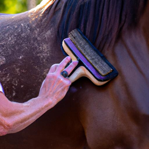 Proper grooming is essential to maintain a horse's healthy coat and overall well-being.