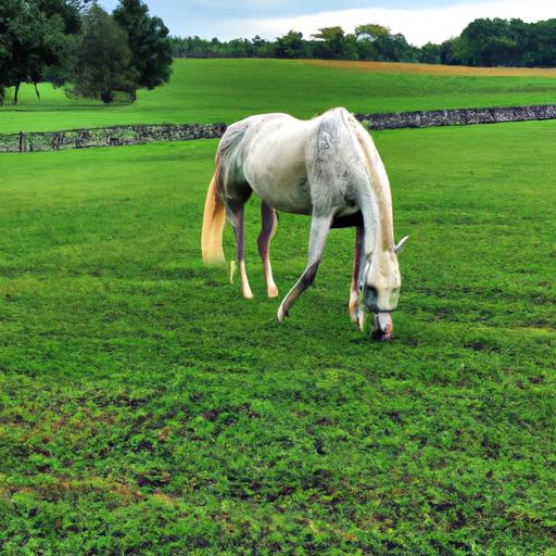 Providing a safe and nourishing pasture is vital for a silver horse's contentment.
