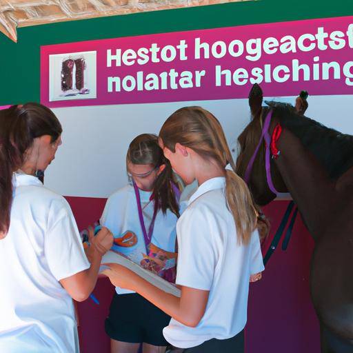 Students taking responsibility for their horses' health in interschool competitions