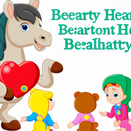 Children develop nurturing qualities as they engage with the noble heart horse care bear.