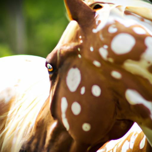 An elegant Appaloosa mare with a striking spotted coat