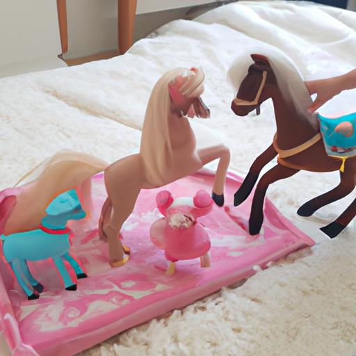 Children learn empathy and develop nurturing skills through interactive play with the Barbie Groom and Care Horse.