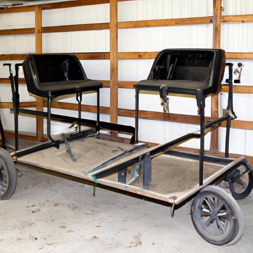 Effortlessly transport your equestrian tack with the versatile tack trolley.