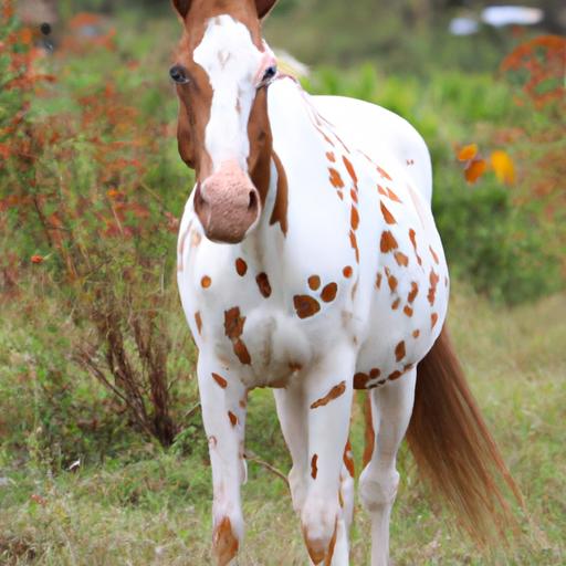 A Pinto horse gracefully galloping across the field, embodying the spirit of its ancestral roots.