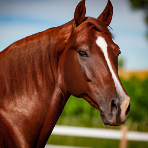 Experience the allure of the Chestnut Friesian Sport Horse, a breed steeped in elegance and strength.