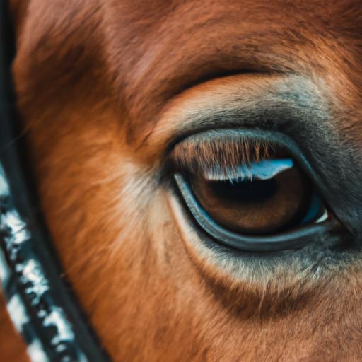 The soulful gaze of a Polish horse breed, showcasing its intelligence and the depth of its connection with humans.