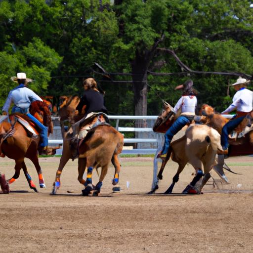 Intense moments as riders demonstrate their expert horsemanship skills in the cutting arena.