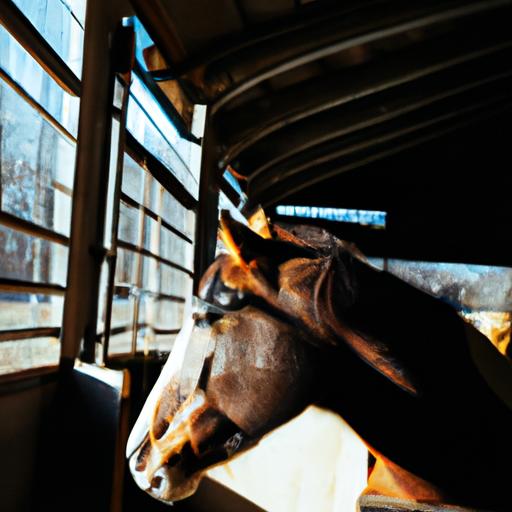A calm and relaxed horse benefiting from the soothing effects of Depo.