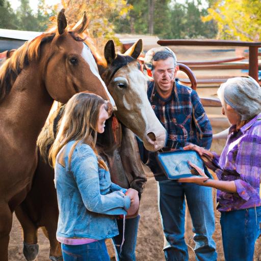 Diverse horse owners coming together to enhance their horse care knowledge.
