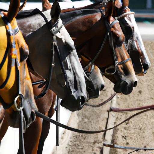 Experience the thrill as diverse race horse breeds prepare for an exhilarating race