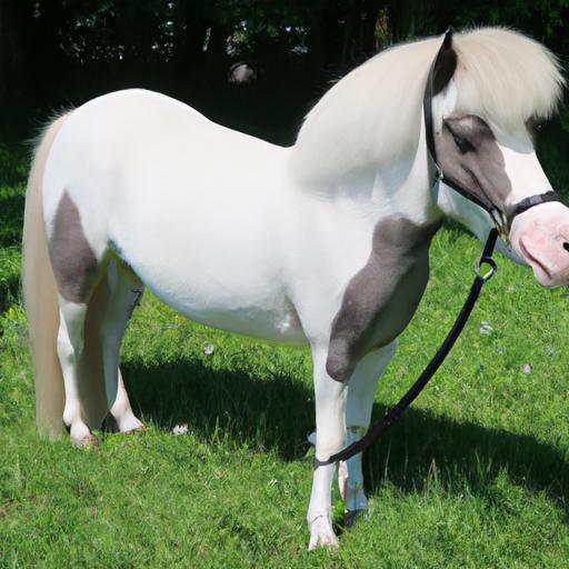 A stunning halter class miniature horse exuding elegance and poise.