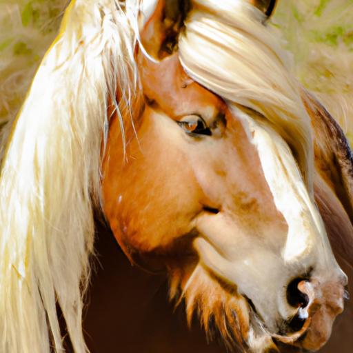 Captivating long-haired horse breed captivating onlookers with its flowing mane and tail.
