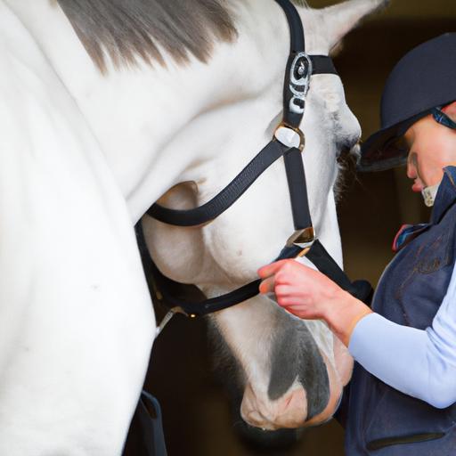 Equine sport vet in Horsham performing a comprehensive pre-purchase exam on a sport horse.