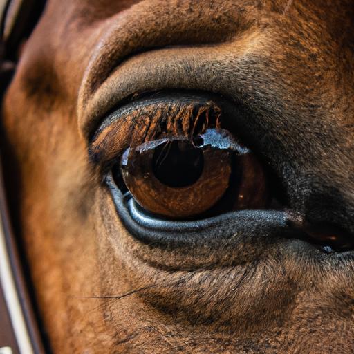 The captivating gaze of a Holsteiner horse reveals its intelligence and gentle demeanor.