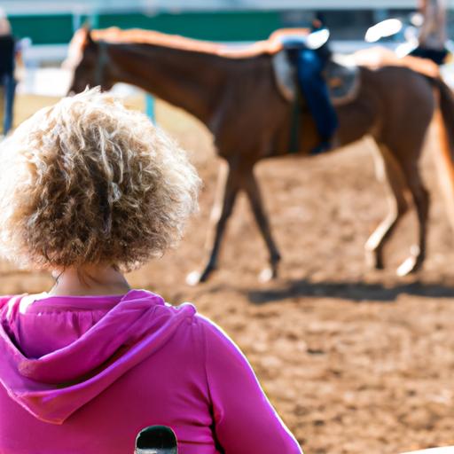 Horse owner participating in a behavior training study to improve their horse's obedience.