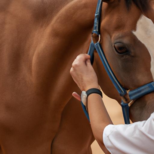 A veterinarian conducting a thorough health check-up on a horse.