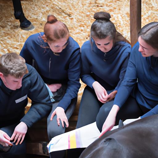 Dedicated individuals pursuing their passion for horse grooming by acquiring qualifications.
